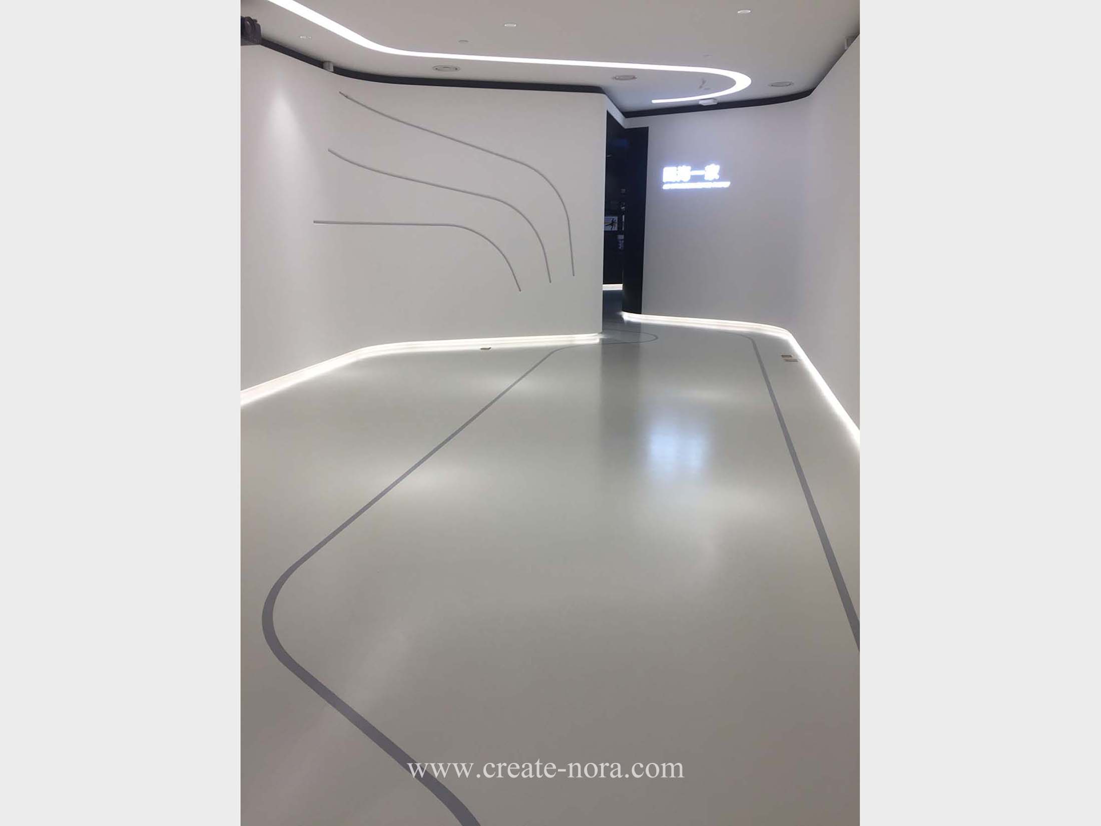 the photo of nora rubber flooring in Goldwind Exhisibition Center 3